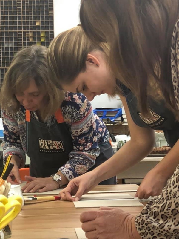 Thessaloniki 28 Oct 2019 - Covering the book with a cork sheet Thessaloniki 28 Oct 2019 - Covering the book with a cork sheet